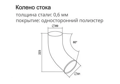 колено стока эск