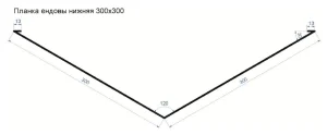 Эскиз ендовы верхняя 300х300